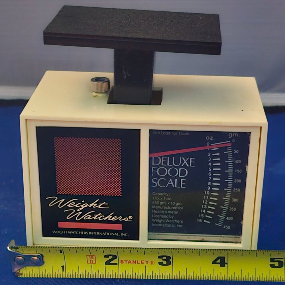 Vintage Weight Watchers International Inc. Deluxe Food Scale 1 Lb Capacity M3125